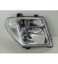 Farol Lado Direito Nissan Frontier Xe 2009 Com Avaria