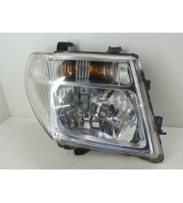 Farol Lado Direito Nissan Frontier Xe 2009 Com Avaria