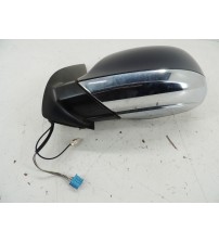 Espelho Retrovisor Esquerdo Cromado Vw Amarok Highline 2013