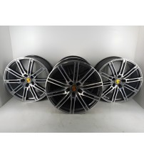 Jogo De Rodas Reformadas R22 Modelo Porsche Furação 5x120 Diamantada Jogo De Rodas Reformadas R22 Modelo Porsche Furação 5x120 Diamantada