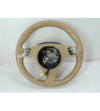 Volante De Direção Detalhe Couro Porsche Panamera 4s 2013 Original Volante De Direção Detalhe Couro Porsche Panamera 4s 2013 Original