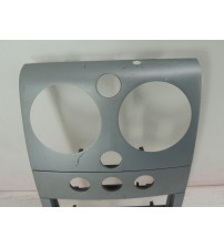 Moldura Central Painel Peugeot Partner 2022 Prateado